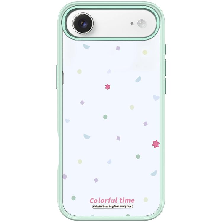 For iPhone Air Colorful Stars Pattern Magnetic Phone Case(Light Green)