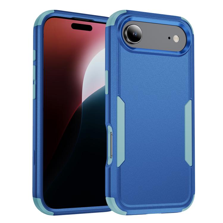 For iPhone Air Commuter Shockproof TPU + PC Phone Case(Royal Blue+Grey Green)