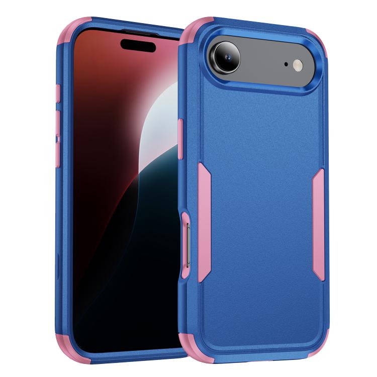 For iPhone Air Commuter Shockproof TPU + PC Phone Case(Royal Blue+Pink)