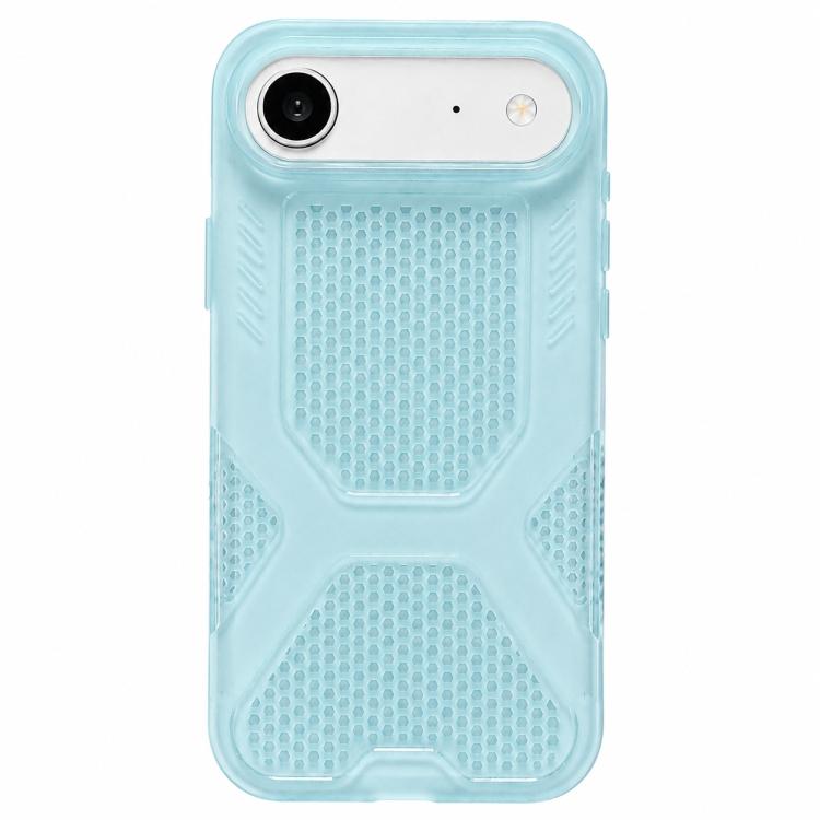 For iPhone Air Cool Jelly Heat Dissipation TPU Phone Case(Sea Salt Blue)