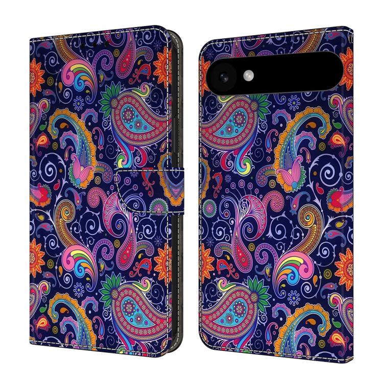 For iPhone Air Crystal-Like Painted Vegan Leather Phone Case(Ethnic Vines)