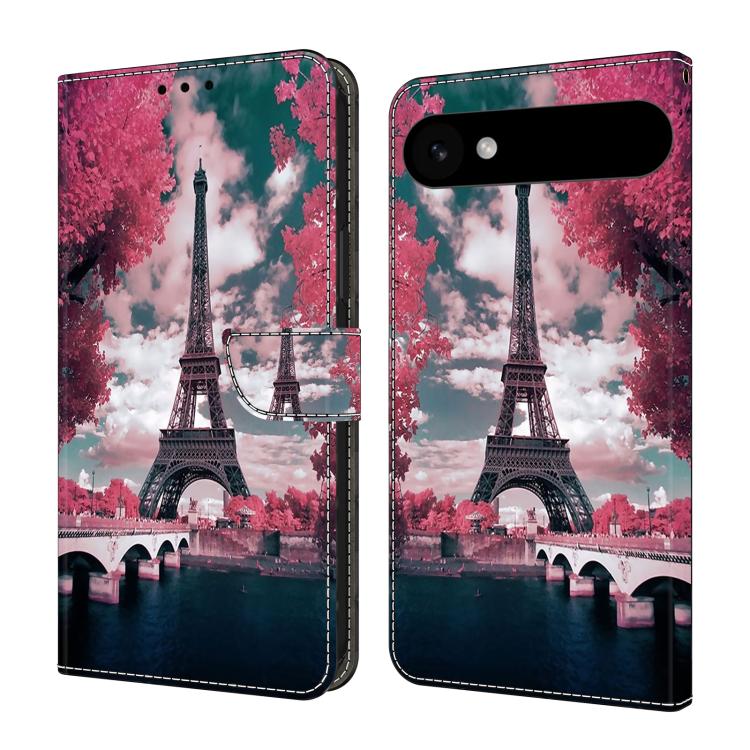 For iPhone Air Crystal-Like Painted Vegan Leather Phone Case(Iron Tower)