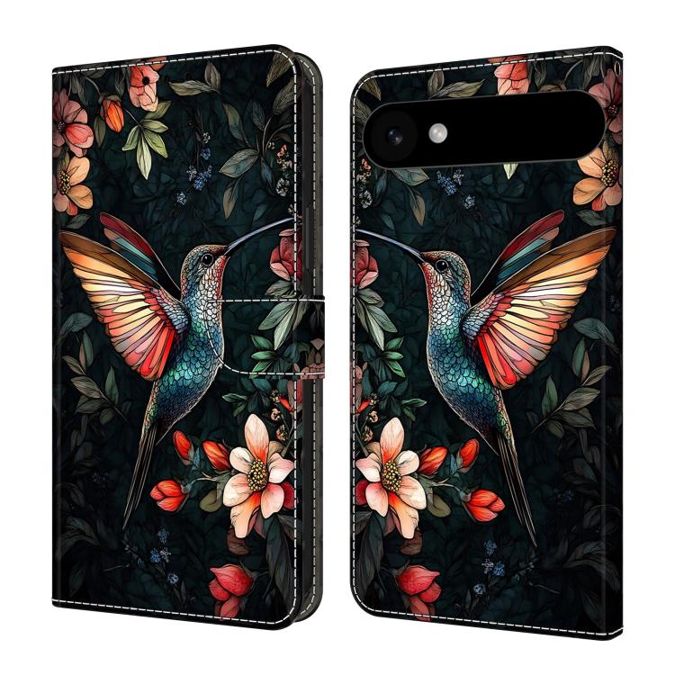 For iPhone Air Crystal-Like Painted Vegan Leather Phone Case(Lark)