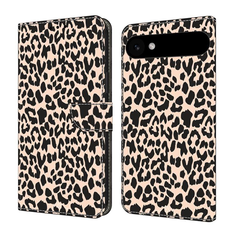 For iPhone Air Crystal-Like Painted Vegan Leather Phone Case(Leopard Print)