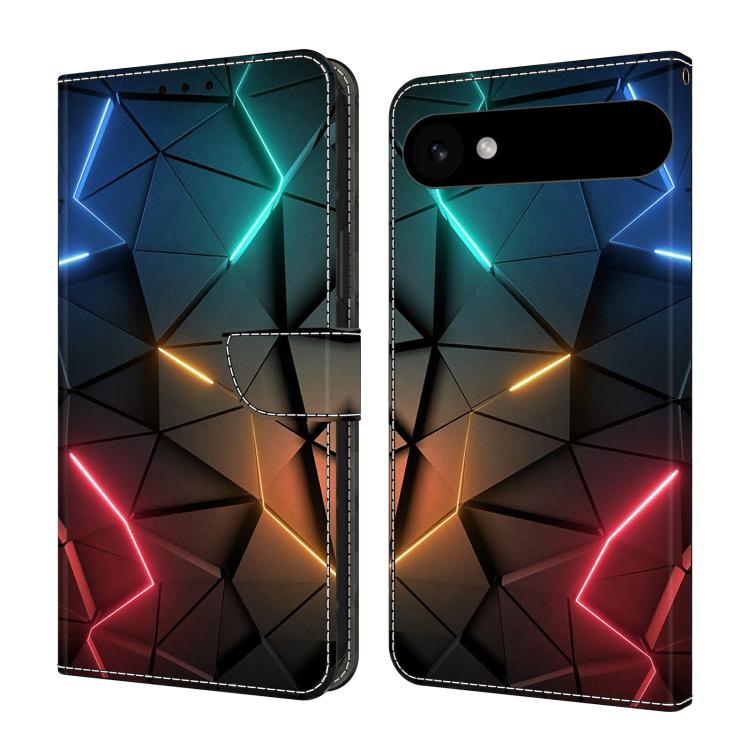 For iPhone Air Crystal-Like Painted Vegan Leather Phone Case(Light Rift)