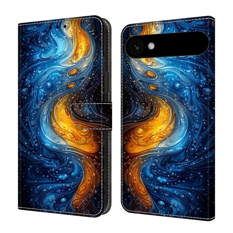 For iPhone Air Crystal-Like Painted Vegan Leather Phone Case(Liquid)