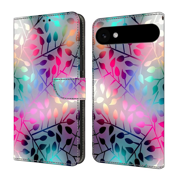For iPhone Air Crystal-Like Painted Vegan Leather Phone Case(Maple Leaf)