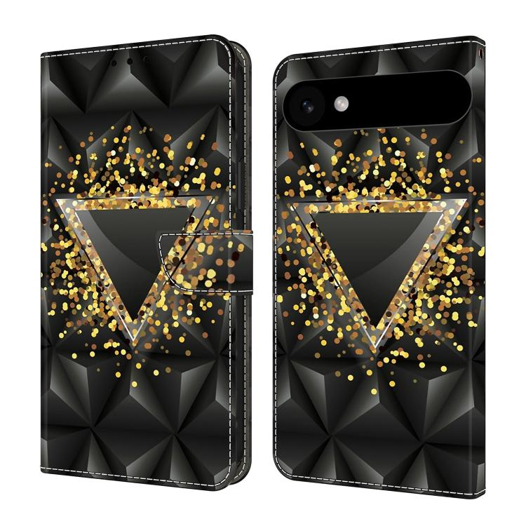 For iPhone Air Crystal-Like Painted Vegan Leather Phone Case(Rhombus)