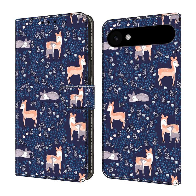 For iPhone Air Crystal-Like Painted Vegan Leather Phone Case(Sika Deer)