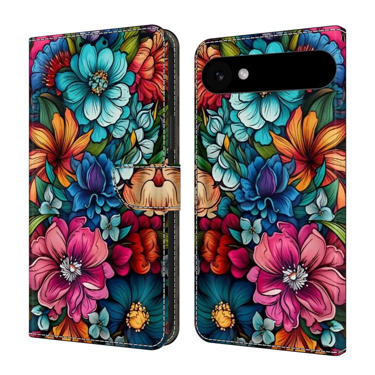 For iPhone Air Crystal-Like Painted Vegan Leather Phone Case(Stamen)