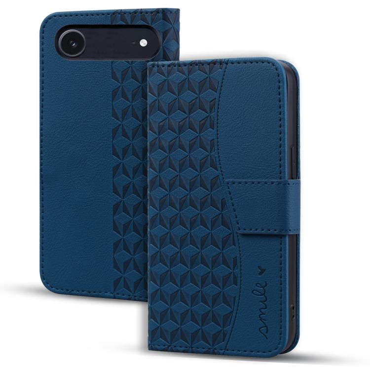 For iPhone Air Diamond Buckle Leather Phone Case with Lanyard(Royal Blue)
