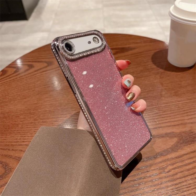 For iPhone Air Diamond Glitter TPU Phone Case(Pink)