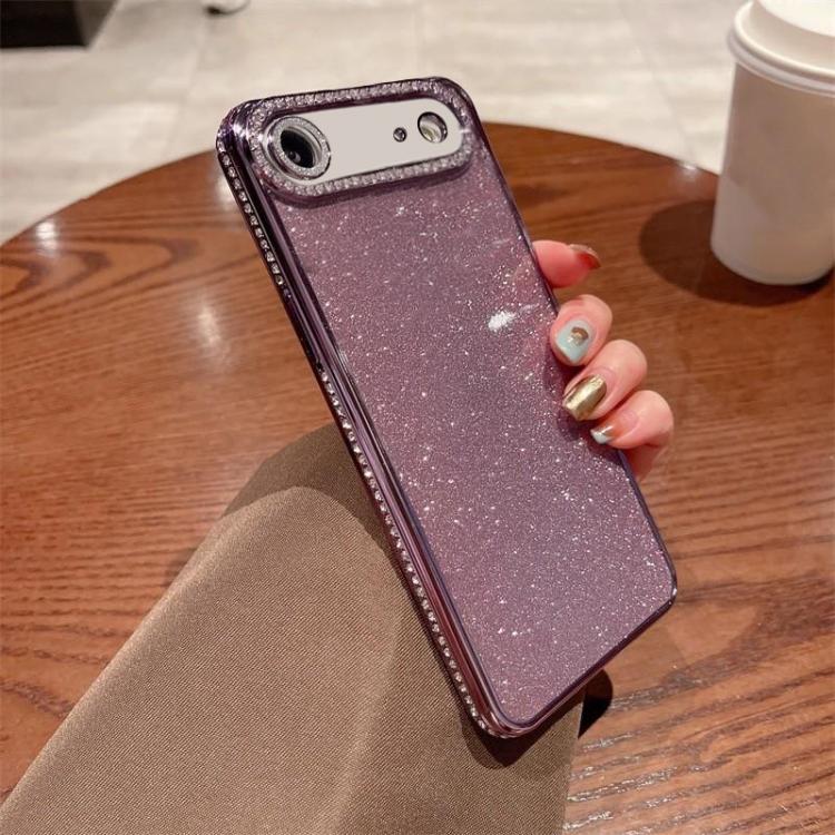 For iPhone Air Diamond Glitter TPU Phone Case(Purple)