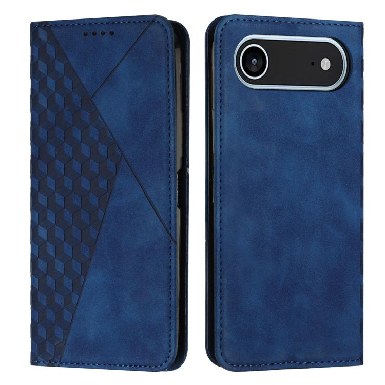 For iPhone Air Diamond Splicing Skin Feel Magnetic Leather Phone Case(Blue)