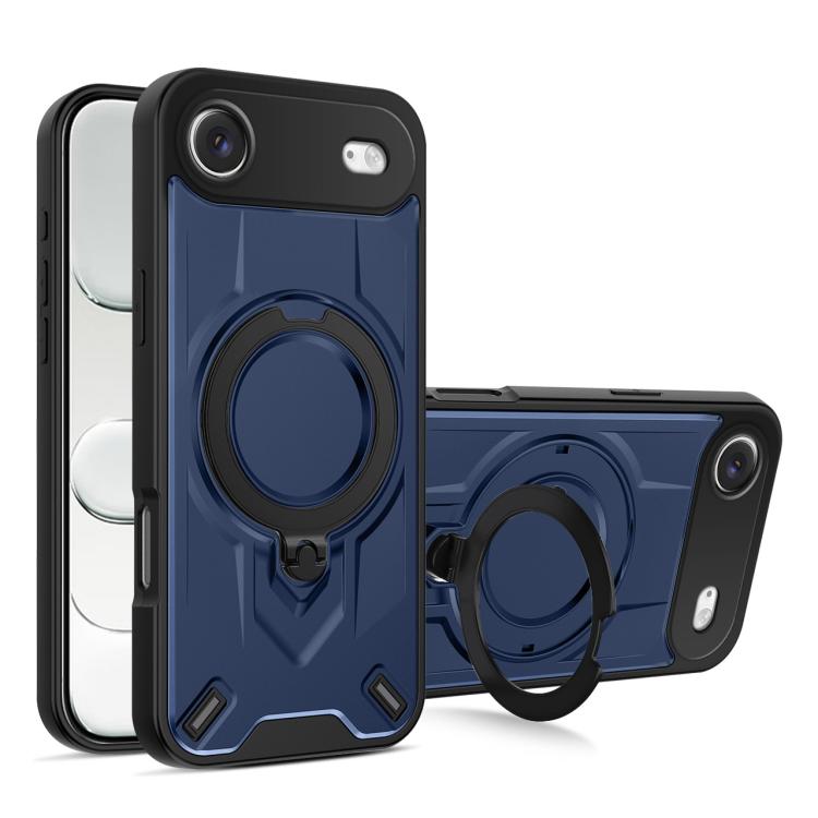 For iPhone Air Dijia Rotating Bracket Magnetic Phone Case(Blue)
