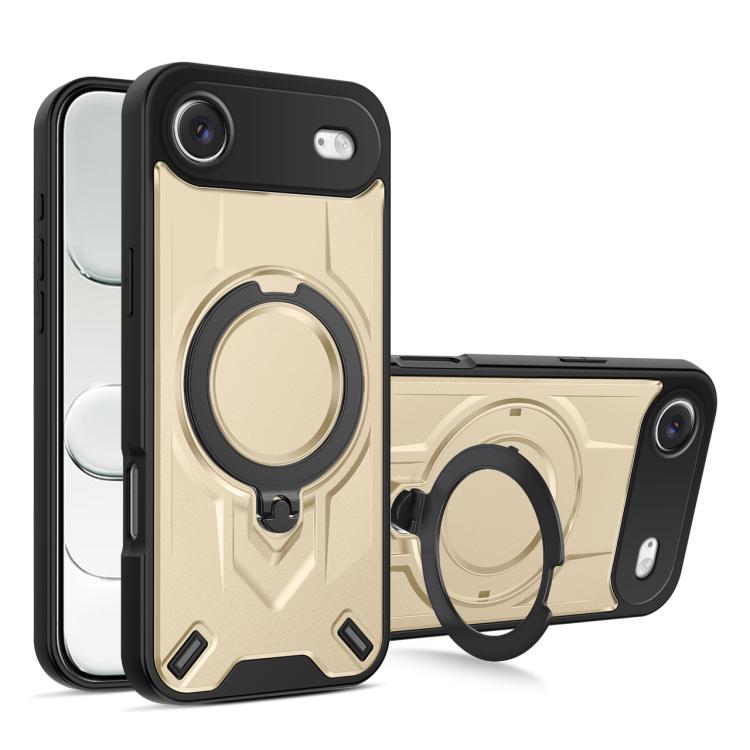 For iPhone Air Dijia Rotating Bracket Magnetic Phone Case(Gold)