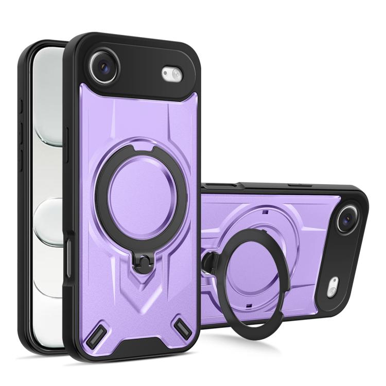 For iPhone Air Dijia Rotating Bracket Magnetic Phone Case(Purple)