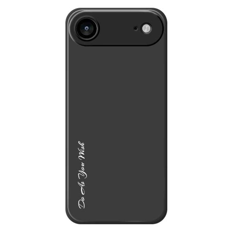 For iPhone Air Do As You Wish A1440 Fine Hole Straight Edge Silicone Phone Case(Black)