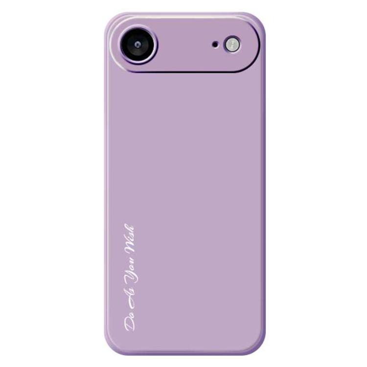 For iPhone Air Do As You Wish A1440 Fine Hole Straight Edge Silicone Phone Case(Purple)