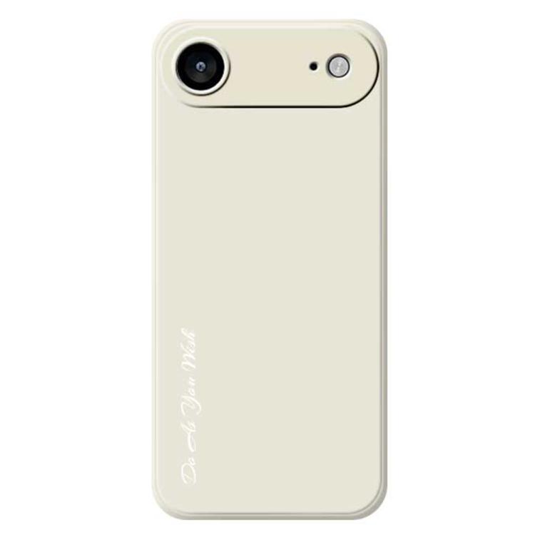 For iPhone Air Do As You Wish A1440 Fine Hole Straight Edge Silicone Phone Case(White)