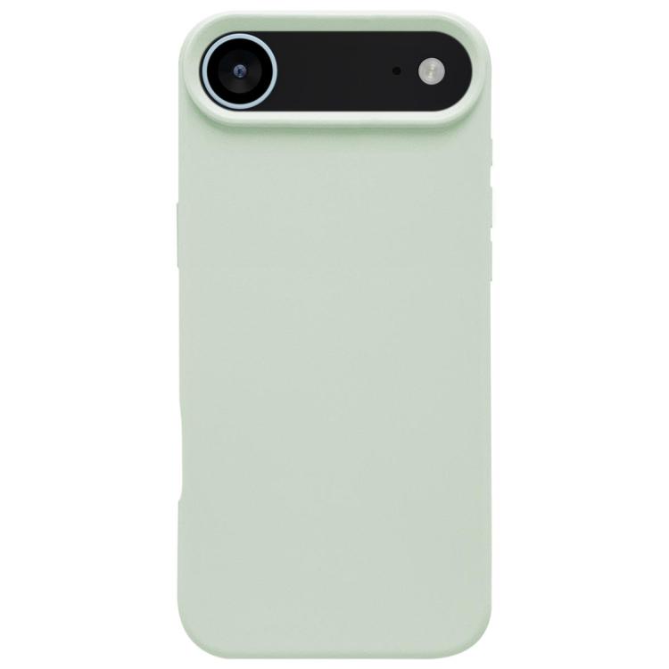 For iPhone Air Dopamine Simple Imitation Liquid Silicone Phone Case(Milk Green)