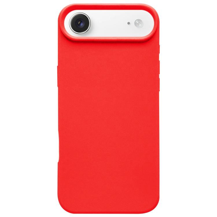 For iPhone Air Dopamine Simple Imitation Liquid Silicone Phone Case(Red)