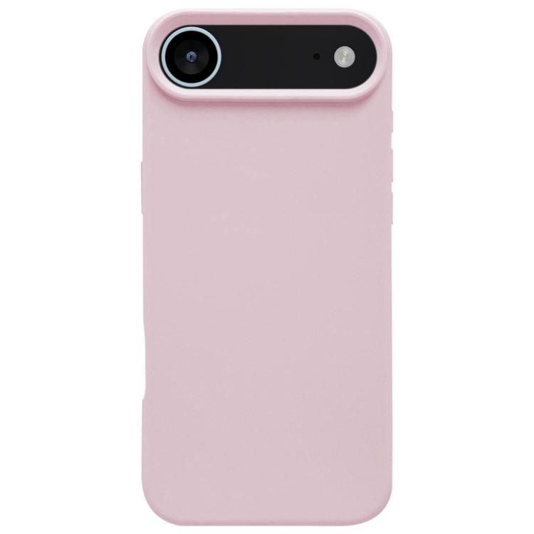 For iPhone Air Dopamine Simple Imitation Liquid Silicone Phone Case(Sakura Powder)