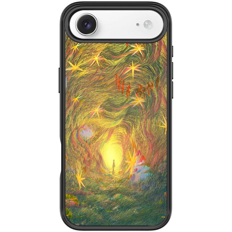 For iPhone Air Dream Entrance Pattern Magnetic Phone Case(Black)
