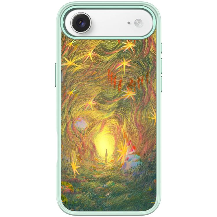 For iPhone Air Dream Entrance Pattern Magnetic Phone Case(Light Green)