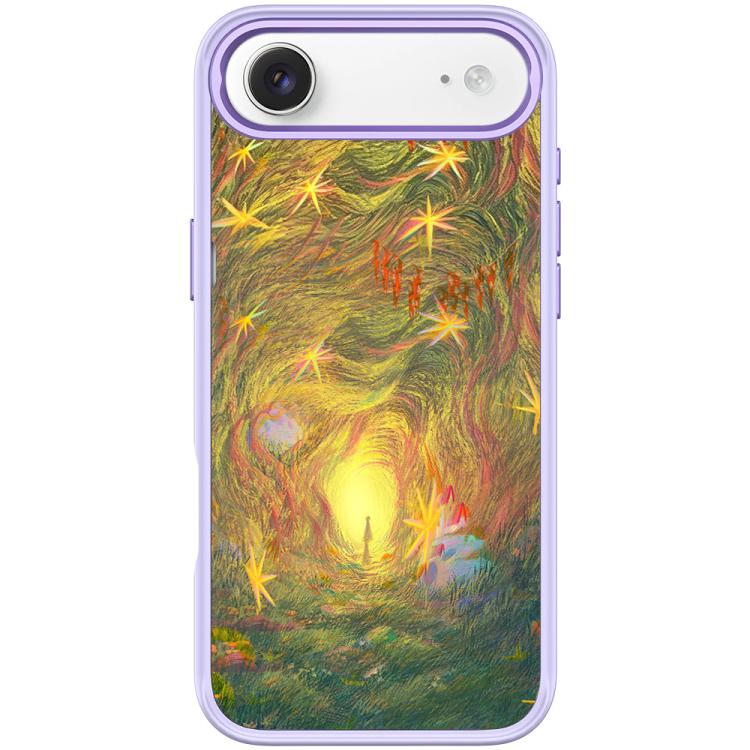 For iPhone Air Dream Entrance Pattern Magnetic Phone Case(Light Purple)