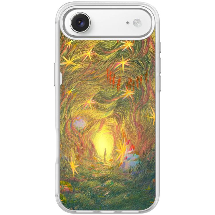 For iPhone Air Dream Entrance Pattern Magnetic Phone Case(Transparent White)