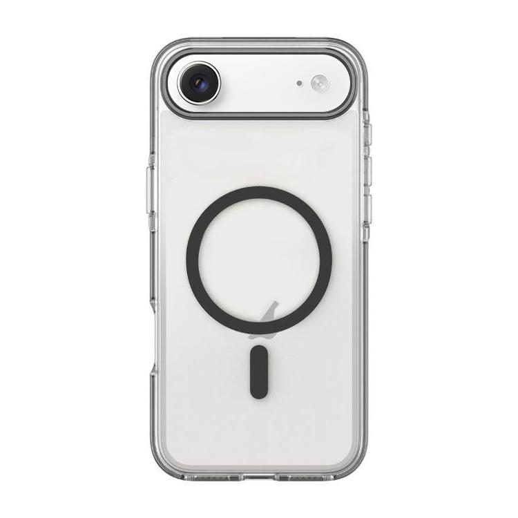For iPhone Air Dual-Color PC Hybrid TPU Magnetic Phone Case(Black)