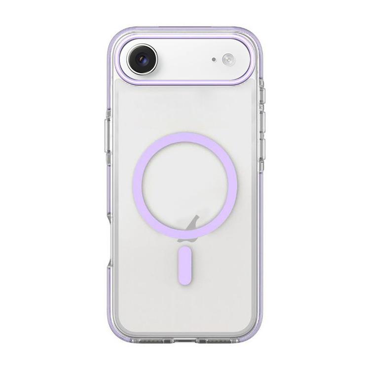 For iPhone Air Dual-Color PC Hybrid TPU Magnetic Phone Case(Purple)