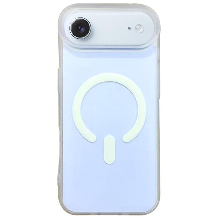 For iPhone Air Dual-Side Frosted MagSafe Clear Phone Case(White)