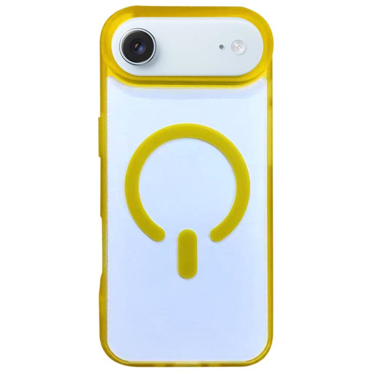 For iPhone Air Dual-Side Frosted MagSafe Clear Phone Case(Yellow)