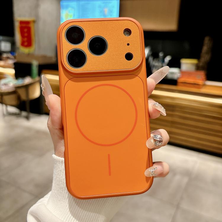 For iPhone Air Dunjia Organic Silicone MagSafe Shockproof Phone Case(Orange)