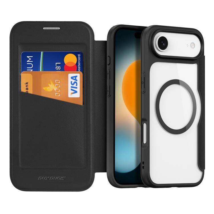 For iPhone Air DUX DUCIS Skin X Pro Series Magsafe PC + TPU Phone Leather Case(Black)