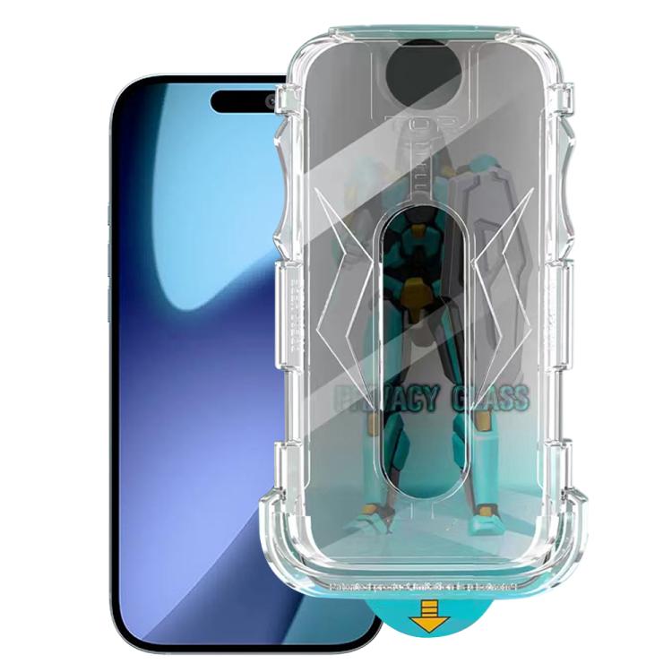 For iPhone Air Easy Install 28 Degree Privacy Armor Tempered Glass Film