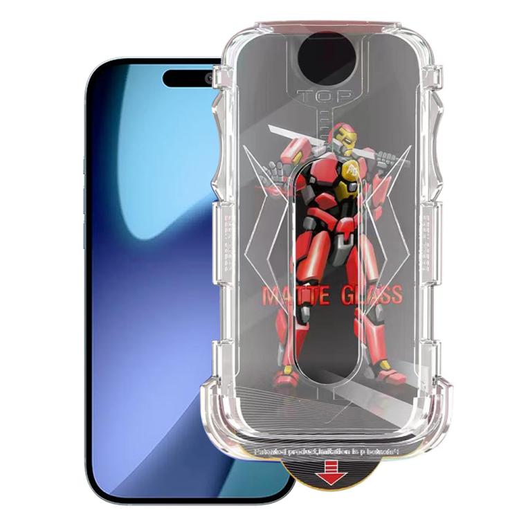 For iPhone Air Easy Install Matte Armor Tempered Glass Film