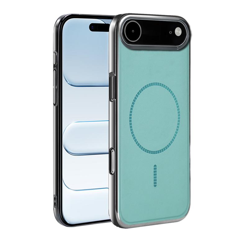 For iPhone Air Electroplated Magnetic Series Ultra-Thin Shockproof Phone Case(Green)