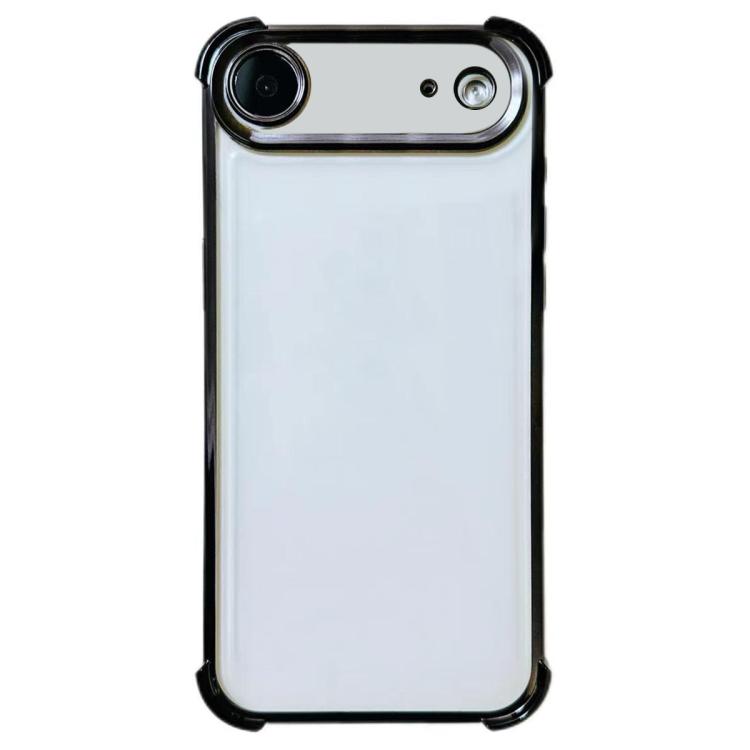 For iPhone Air Electrpolated Space Four-corner Shockproof TPU Phone Case(Black)
