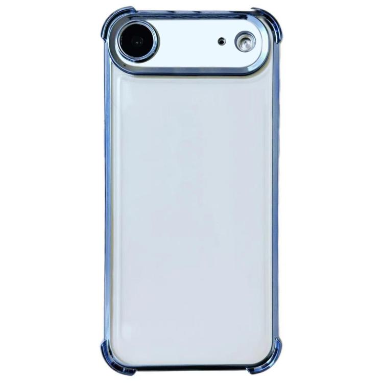 For iPhone Air Electrpolated Space Four-corner Shockproof TPU Phone Case(Blue)