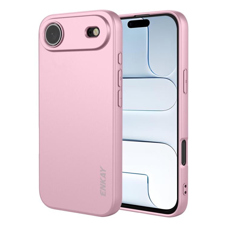 For iPhone Air ENKAY Liquid Silicone Soft Shockproof Phone Case(Pink)