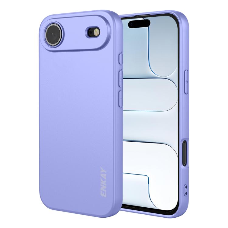 For iPhone Air ENKAY Liquid Silicone Soft Shockproof Phone Case(Purple)