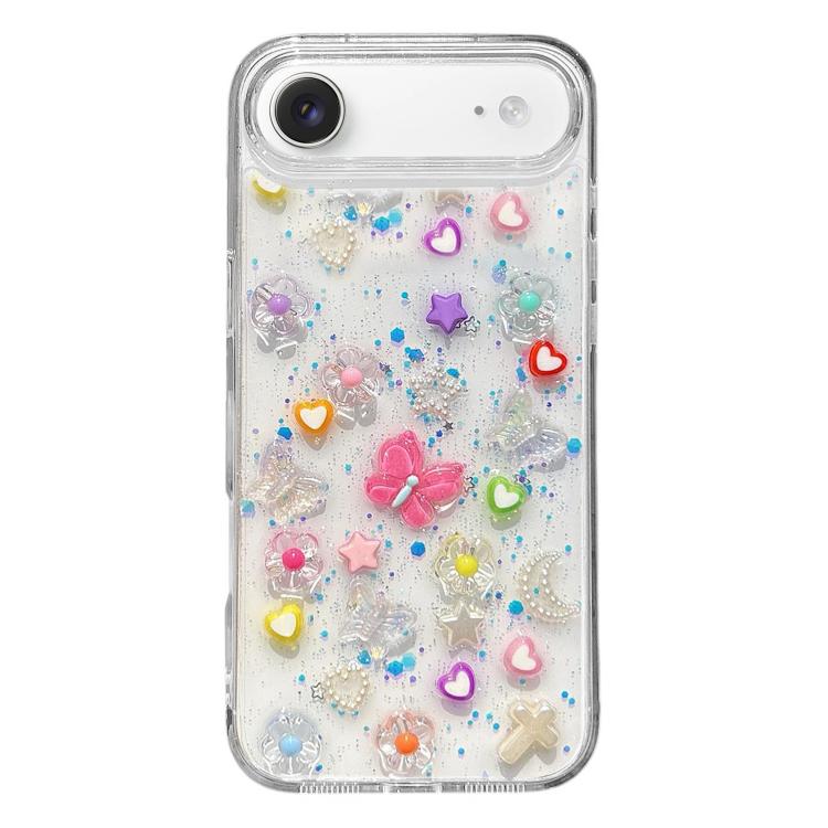 For iPhone Air Epoxy Plum Blossom Acrylic Phone Case(Transparent)