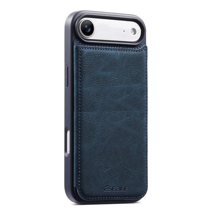 For iPhone Air ESEBLE Retro Texture Double Buckle Card Slot Phone Case(Blue)