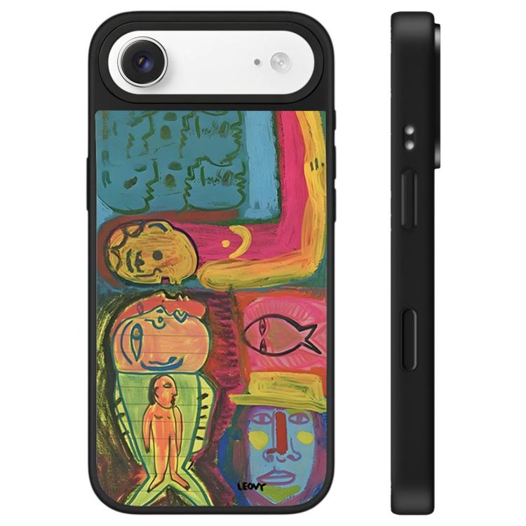 For iPhone Air Floating Man Series Pattern Mirror Phone Case(Mermaid)