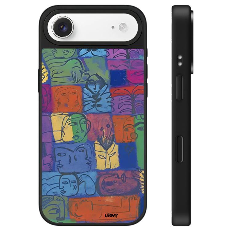 For iPhone Air Floating Man Series Pattern Mirror Phone Case(Portrait)