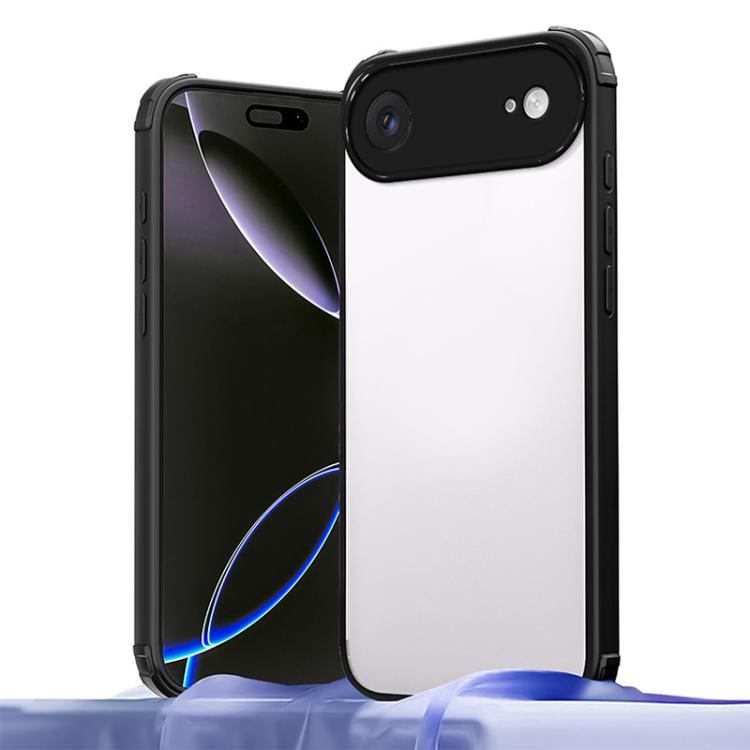 For iPhone Air Four Corners Shield Shockproof TPU Hybrid PC Phone Case(Black)
