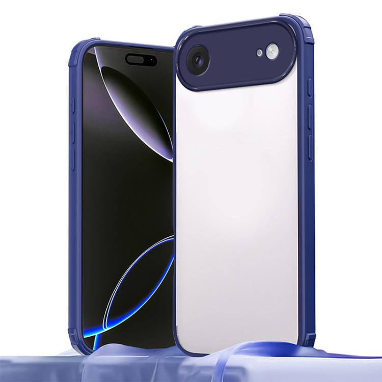 For iPhone Air Four Corners Shield Shockproof TPU Hybrid PC Phone Case(Blue)
